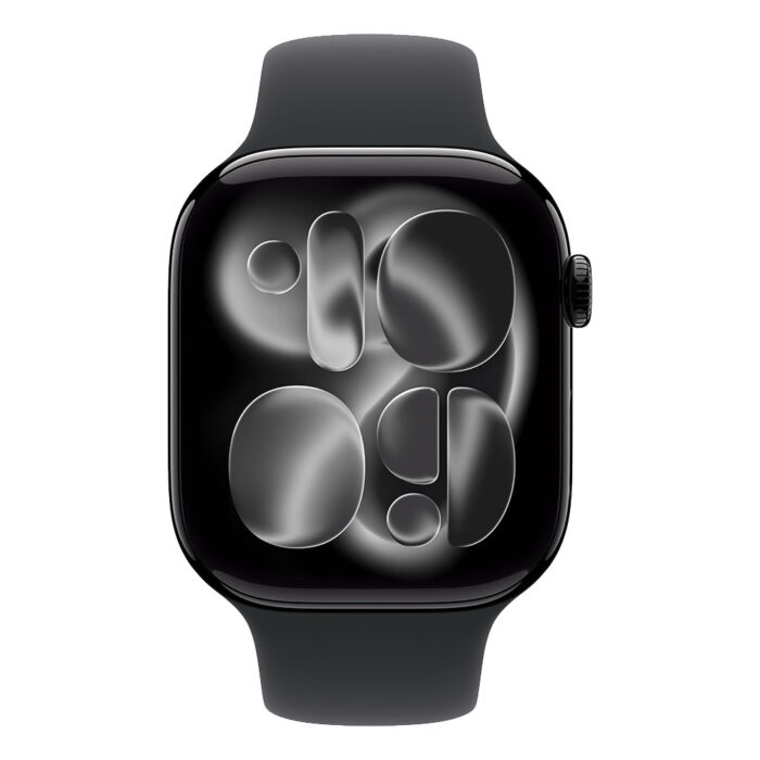 Apple Watch Series 11 GPS 46mm Jet Black Aluminium Case with Black Sport Band - M/L - Image 2