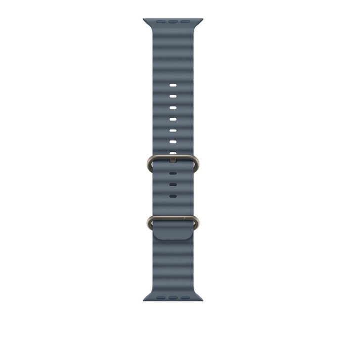 Apple Watch Ultra 3 GPS + Cellular 49mm Natural Titanium Case with Anchor Blue Ocean Band - Image 3