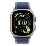 Apple Watch Ultra 3 GPS + Cellular 49mm Natural Titanium Case with Blue/Bright Blue Trail Loop - S/M - Image 2