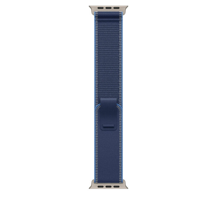 Apple Watch Ultra 3 GPS + Cellular 49mm Natural Titanium Case with Blue/Bright Blue Trail Loop - S/M - Image 3