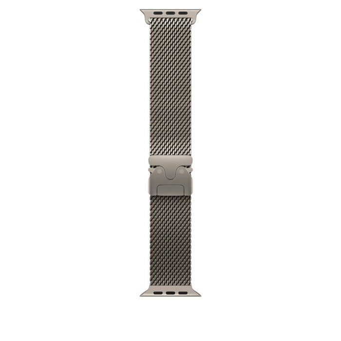 Apple Watch Ultra 3 GPS + Cellular 49mm Natural Titanium Case with Natural Titanium Milanese Loop - Small - Image 2