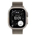 Apple Watch Ultra 3 GPS + Cellular 49mm Natural Titanium Case with Natural Titanium Milanese Loop - Large - Image 2