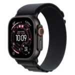 Apple Watch Ultra 3 GPS + Cellular 49mm Black Titanium Case with Black Alpine Loop - Medium
