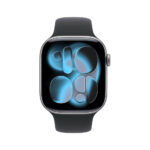 Apple Watch Series 11 GPS + Cellular 42mm Space Grey Aluminium Case with Black Sport Band - M/L - Image 2