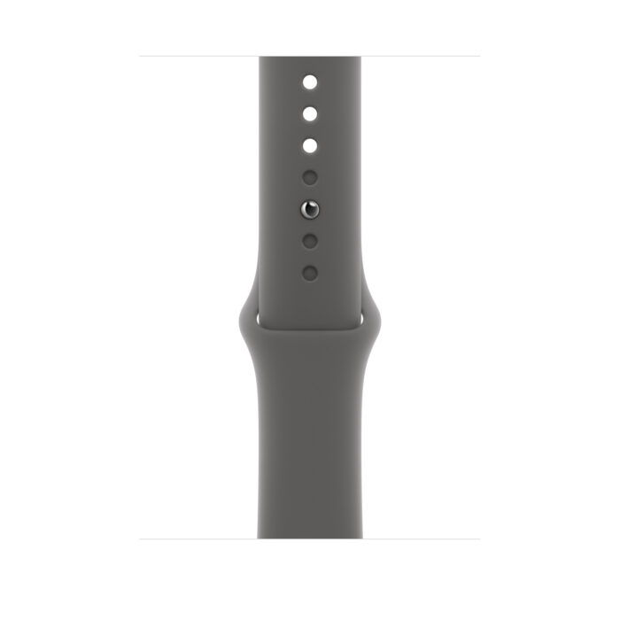 Apple Watch Series 11 GPS + Cellular 42mm Natural Titanium Case with Stone Grey Sport Band - S/M - Image 2