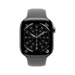Apple Watch Series 11 GPS + Cellular 42mm Natural Titanium Case with Stone Grey Sport Band - M/L - Image 3