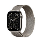 Apple Watch Series 11 GPS + Cellular 42mm Natural Titanium Case with Natural Milanese Loop