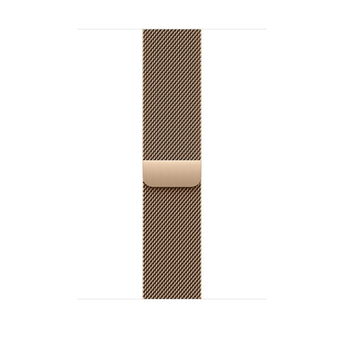 Apple Watch Series 11 GPS + Cellular 42mm Gold Titanium Case with Gold Milanese Loop - Image 2