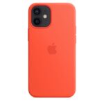 Apple iPhone 12 mini Silicone Case with MagSafe - Electric Orange - Image 3