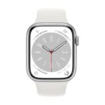 Apple Watch Series 8 GPS 45mm Silver Aluminium Case with White Sport Band - Regular - Image 2