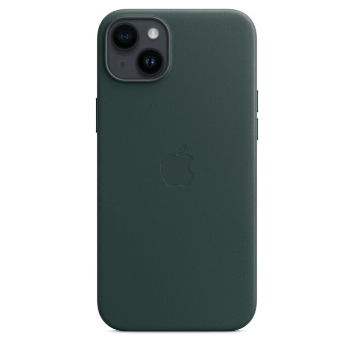 Калъф от Apple за iPhone 14 Plus Leather Case with MagSafe - Forest Green - Image 3