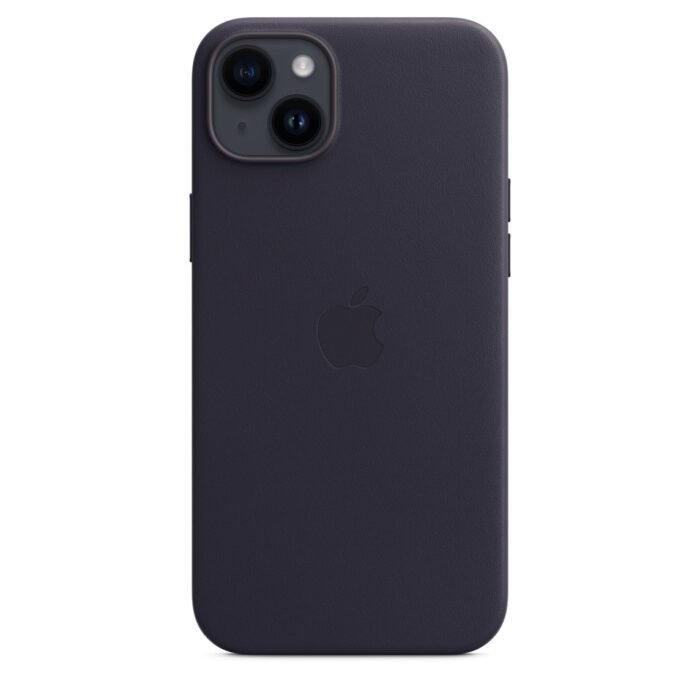 Калъф от Apple за iPhone 14 Plus Leather Case with MagSafe - Ink - Image 3