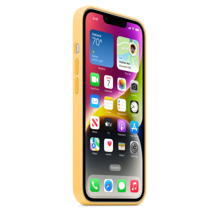 Калъф от Apple за iPhone 14 Silicone Case with MagSafe - Sunglow - Image 6