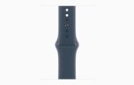 Apple Watch Series 9 GPS 41mm Silver Aluminium Case with Storm Blue Sport Band - S/M - Image 2