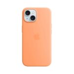 Калъф от Apple за iPhone 15 Silicone Case с MagSafe - Orange Sorbet