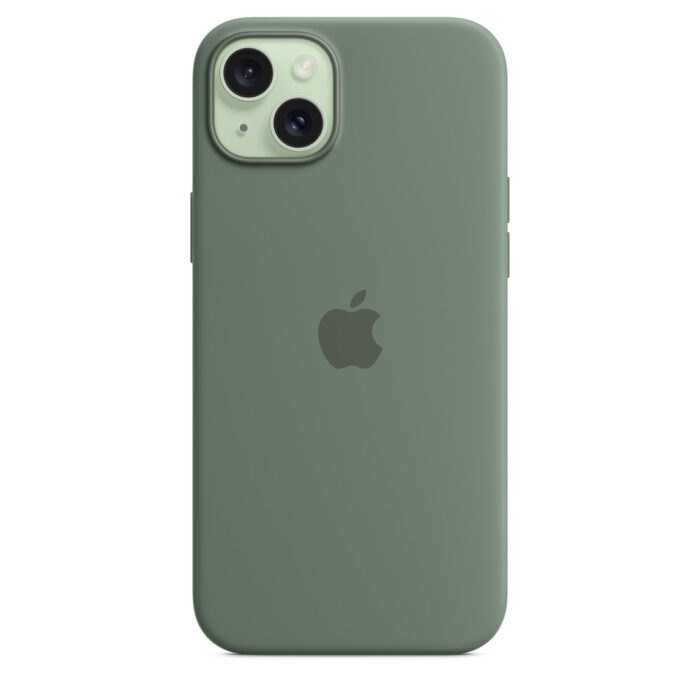 Калъф от Apple за iPhone 15 Plus Silicone Case с MagSafe - Cypress - Image 4