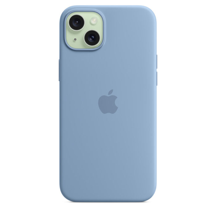 Калъф от Apple за iPhone 15 Plus Silicone Case с MagSafe - Winter Blue - Image 4