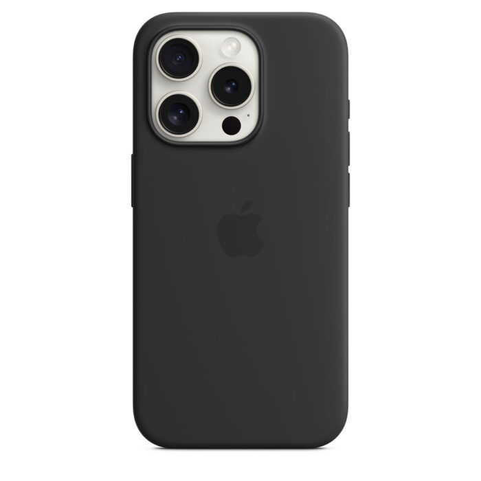 Калъф от Apple за iPhone 15 Pro Silicone Case с MagSafe - Black - Image 4