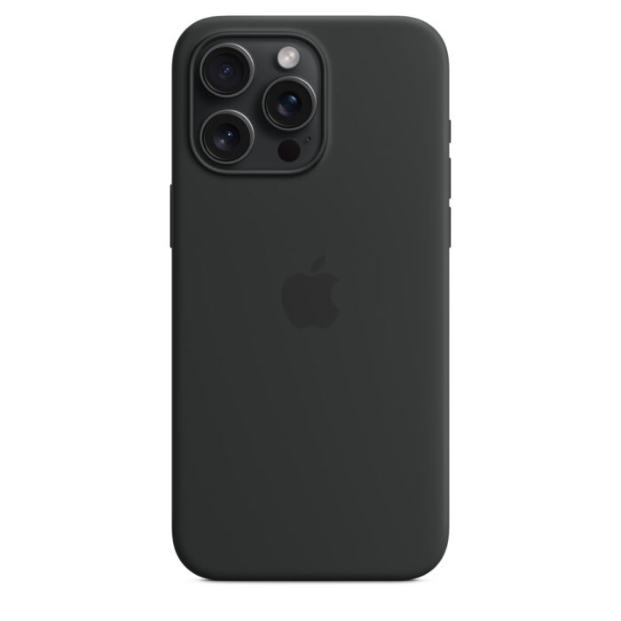 Калъф от Apple за iPhone 15 Pro Max Silicone Case с MagSafe - Black - Image 4