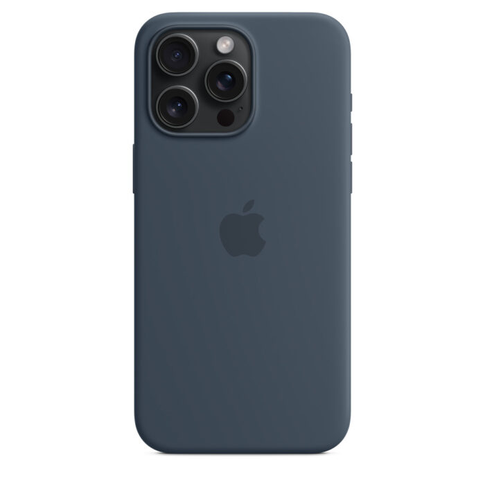 Калъф от Apple за iPhone 15 Pro Max Silicone Case с MagSafe - Storm Blue - Image 2