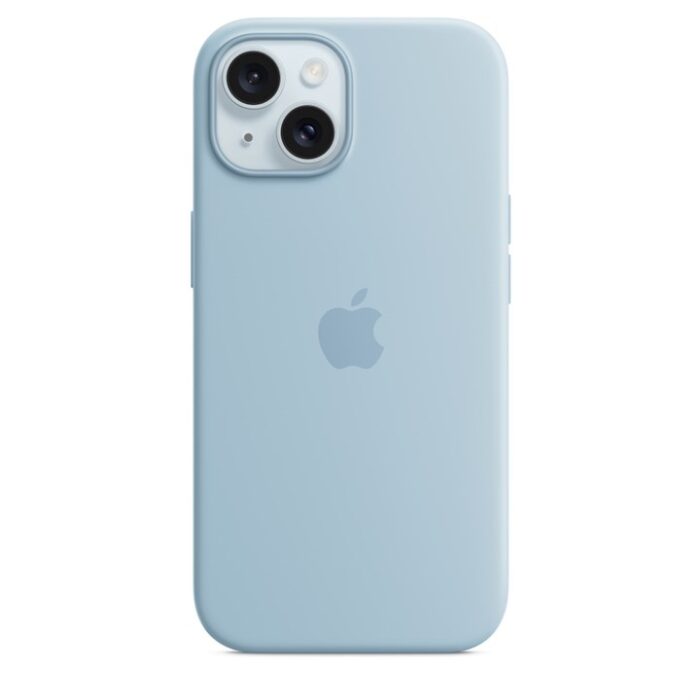 Калъф от Apple за iPhone 15 Silicone Case with MagSafe - Light Blue - Image 1