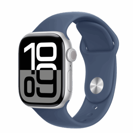 Apple Watch S10 GPS 42mm Silver Alu Case with Denim Sport Band - S/M