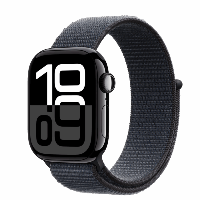 Apple Watch S10 GPS 42mm Jet Black Alu Case with Ink Sport Loop - Image 1