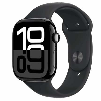 Apple Watch S10 GPS 46mm Jet Black Alu Case with Black Sport Band - S/M