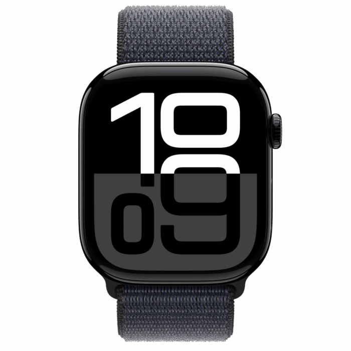 Apple Watch S10 GPS 46mm Jet Black Alu Case with Ink Sport Loop - Image 2