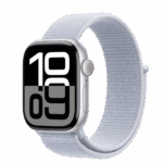 Apple Watch S10 Cellular 42mm Silver Alu Case with Blue Cloud Sport Loop