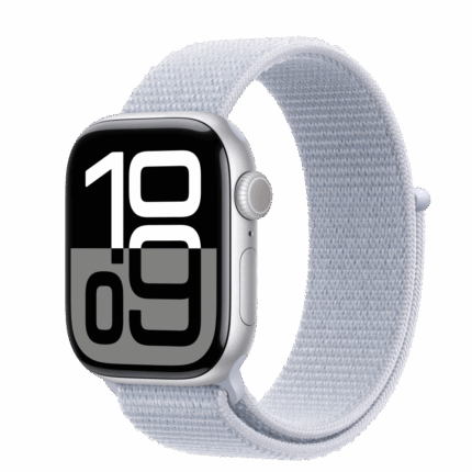Apple Watch S10 Cellular 42mm Silver Alu Case with Blue Cloud Sport Loop