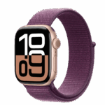 Apple Watch S10 Cellular 42mm Rose Gold Alu Case with Plum Sport Loop