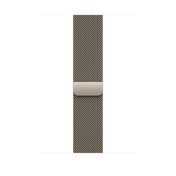 Apple Watch S10 Cellular 42mm Natural Titanium Case with Natural Milanese Loop - Image 2