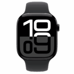 Apple Watch S10 Cellular 46mm Jet Black Alu Case with Black Sport Band - S/M - Image 2