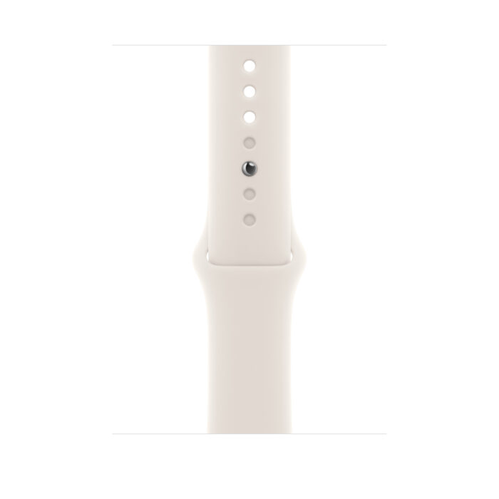 Apple Watch S10 Cellular 42mm Gold Titanium Case with Starlight Sport Band - S/M - Image 2