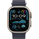 Apple Watch Ultra2 v2 Cellular 49mm Natural Titanium Case with Navy Ocean Band - Image 2