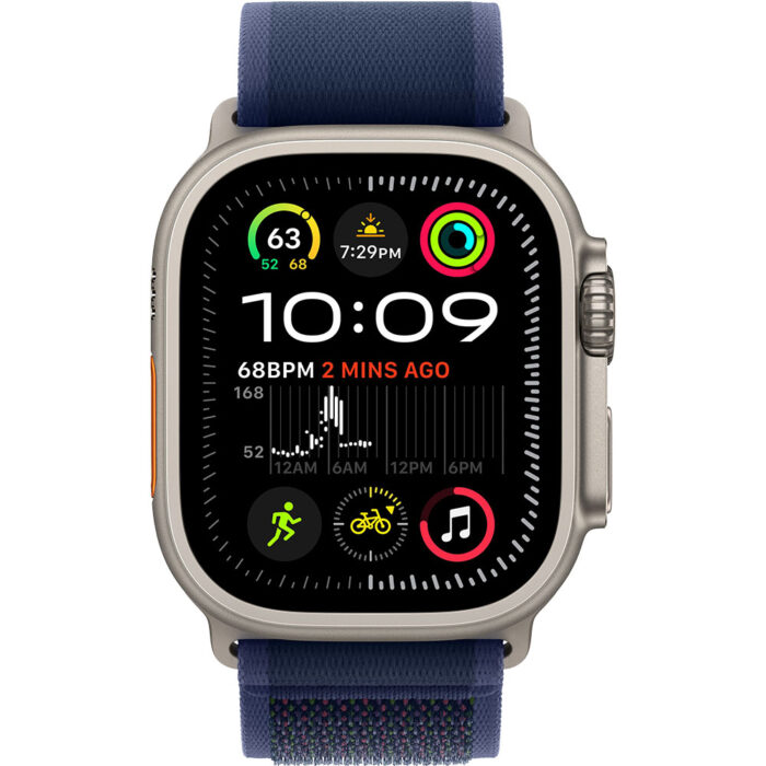 mx4j3bs_a_02.jpeg Apple Watch Ultra2 v2 Cellular 49mm Natural Titanium Case with Blue Trail Loop - S/M - Image 3