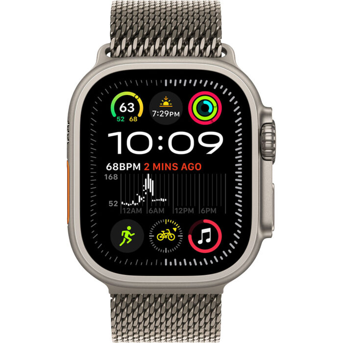 Apple Watch Ultra2 v2 Cellular 49mm Natural Titanium Case with Natural Titanium Milanese Loop - L - Image 3