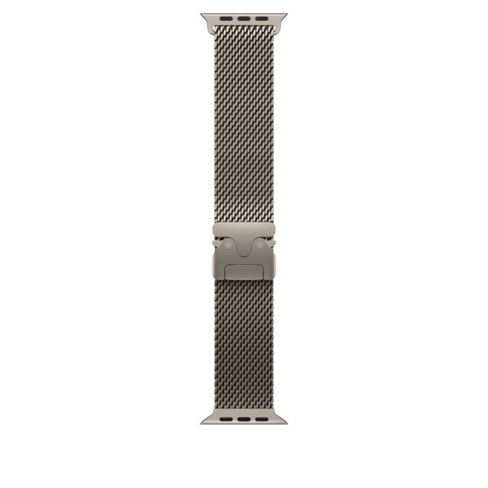 Apple Watch Ultra2 v2 Cellular 49mm Natural Titanium Case with Natural Titanium Milanese Loop - L - Image 2