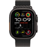 Apple Watch Ultra2 v2 Cellular 49mm Black Titanium Case with Black Titanium Milanese Loop - L - Image 3