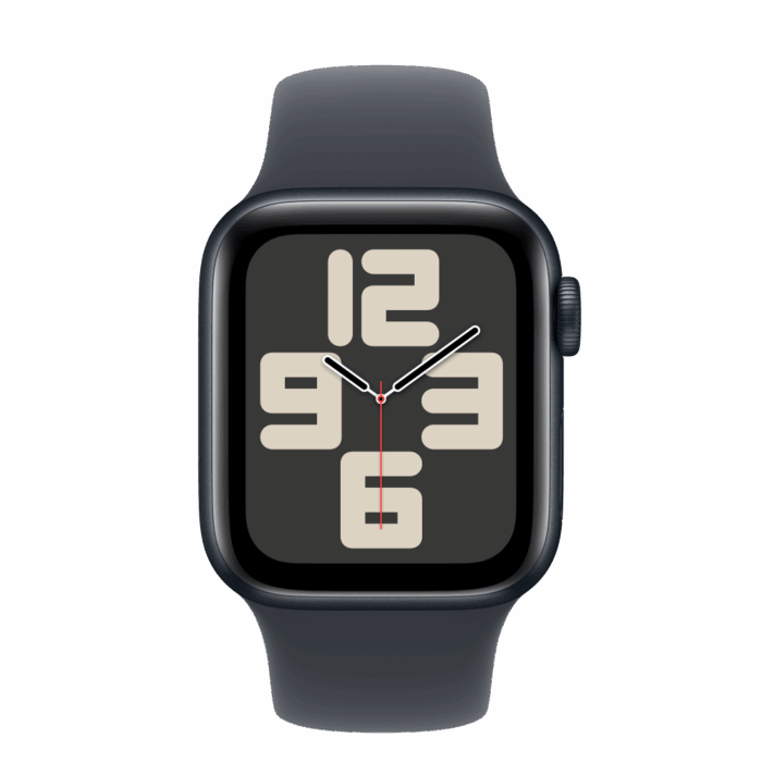 Apple Watch SE2 v3 GPS + Cellular 40mm Midnight Aluminium Case with Midnight Sport Band - S/M - Image 3