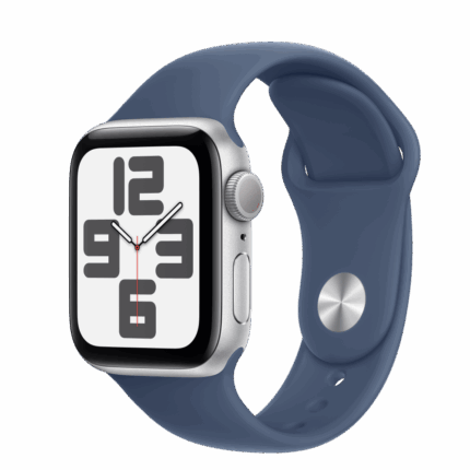 Apple Watch SE2 v3 GPS 40mm Silver Alu Case with Denim Sport Band - M/L