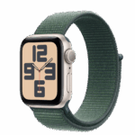 Apple Watch SE2 v3 GPS 40mm Starlight Alu Case with Lake Green Sport Loop