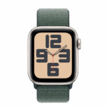 Apple Watch SE2 v3 GPS 40mm Starlight Alu Case with Lake Green Sport Loop - Image 3