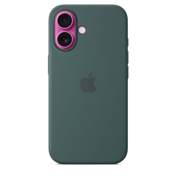 myy83zm_a_03.jpeg Калъф от Apple за iPhone 16 Silicone Case with MagSafe - Lake Green (Seasonal) - Image 5