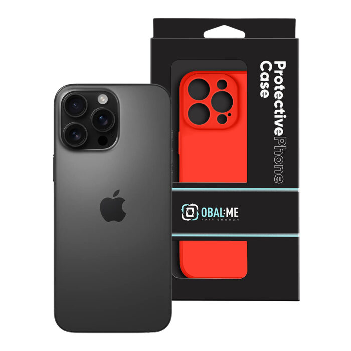 Калъф от OBALME Matte TPU Cover for Apple iPhone 16 Pro Max Red - Image 3
