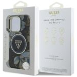 Калъф от Guess IML Glitter Magnolia and Triangle Logo MagSafe Case за iPhone 16 Pro - Image 8
