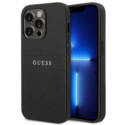 Калъф от  Guess PU Leather Saffiano Case за iPhone 14 Pro Black