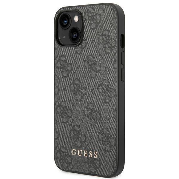 pol_po_guess-guhcp14sg4gfgr-iphone-14-6-1-szary-grey-hard-case-4g-metal-gold-logo-120733_2.jpg Калъф от Guess 4G Case за iPhone 14 Brown - Image 2