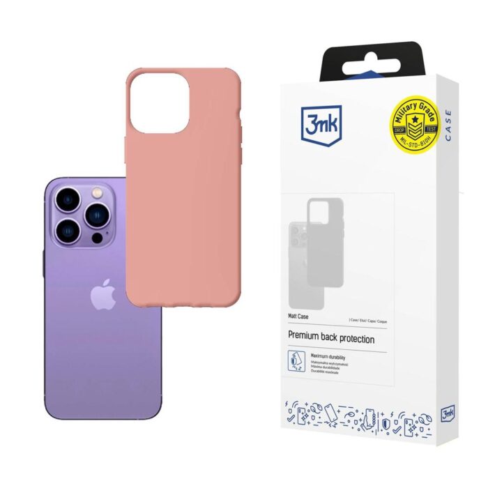 pol_po_hulle-fur-iphone-14-pro-aus-der-3mk-matt-case-serie-pink-119537_1.jpg Калъф от 3mk за Apple iPhone 14 Pro Matt Case - Lychee - Image 1